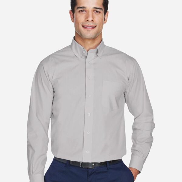 Men's Crown Collection® Broadcloth Woven Dress Shirt Thumbnail